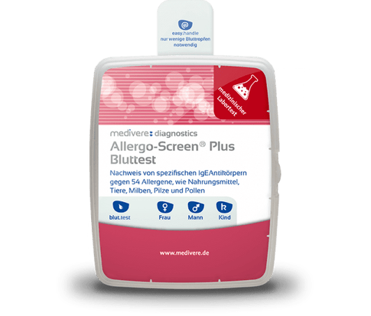 Nahrungsmittel plus Bluttest